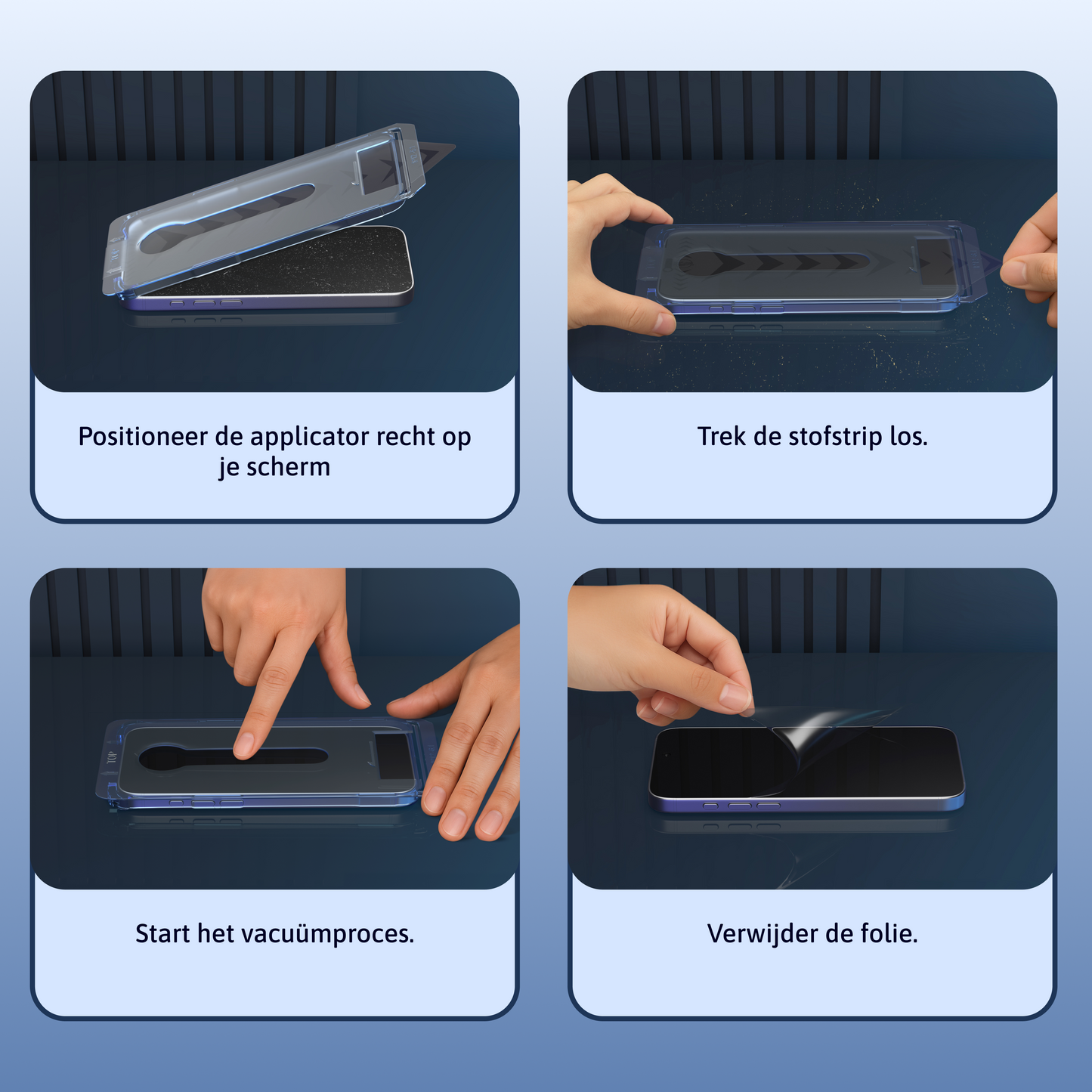Stof- en Bubbelvrije Screen Protector - iPhone