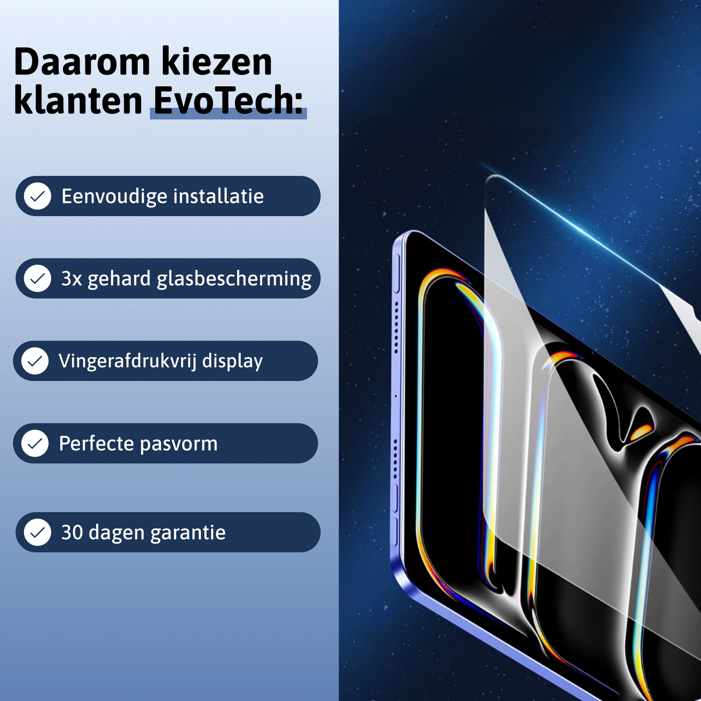 3 in 1 screenprotector iPad