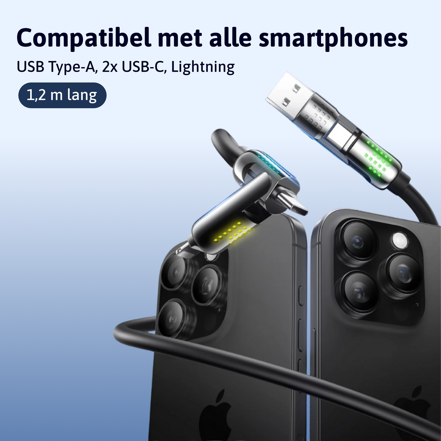4-in-1 oplaadkabel