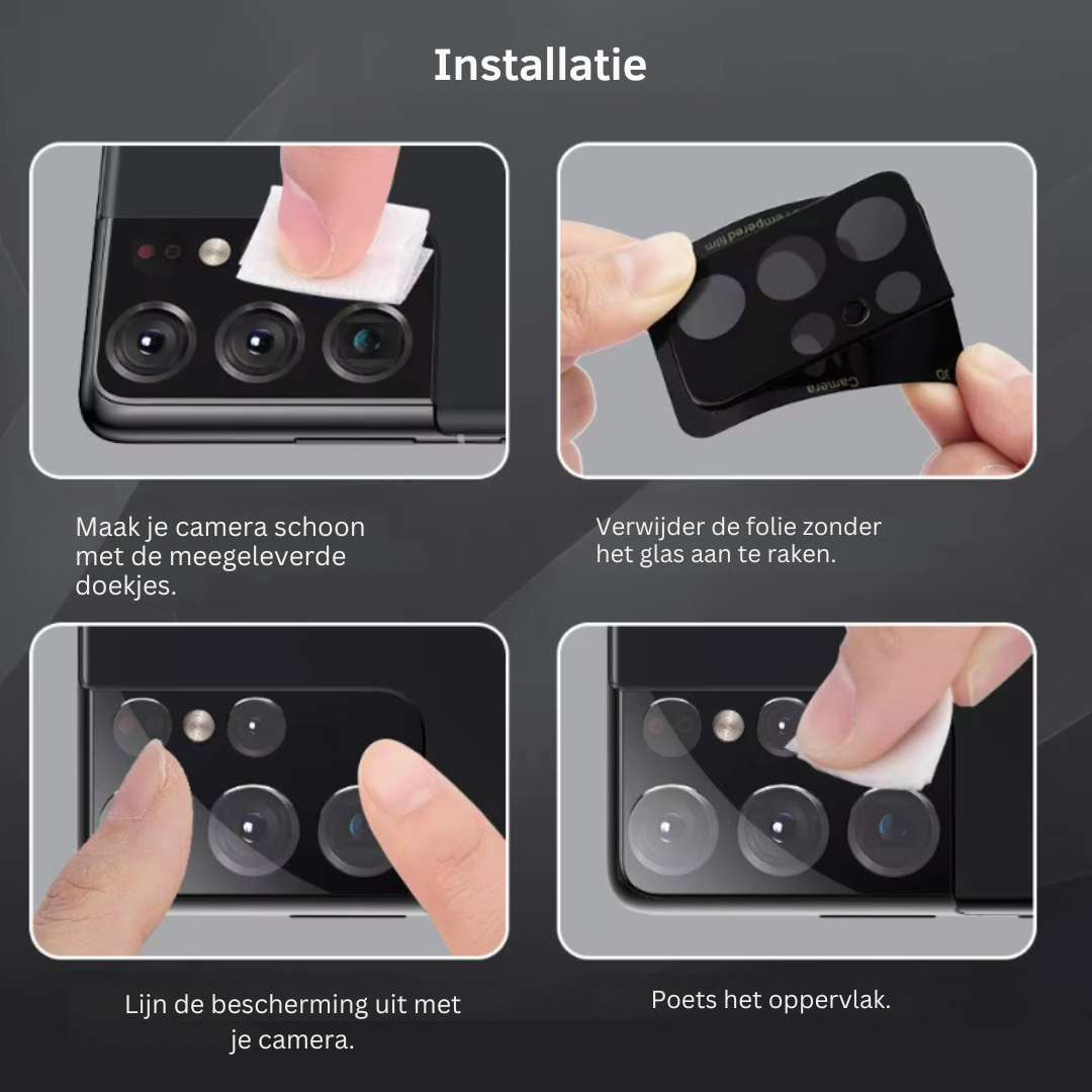 Camerabescherming Xiaomi/Redmi (2-delige set)
