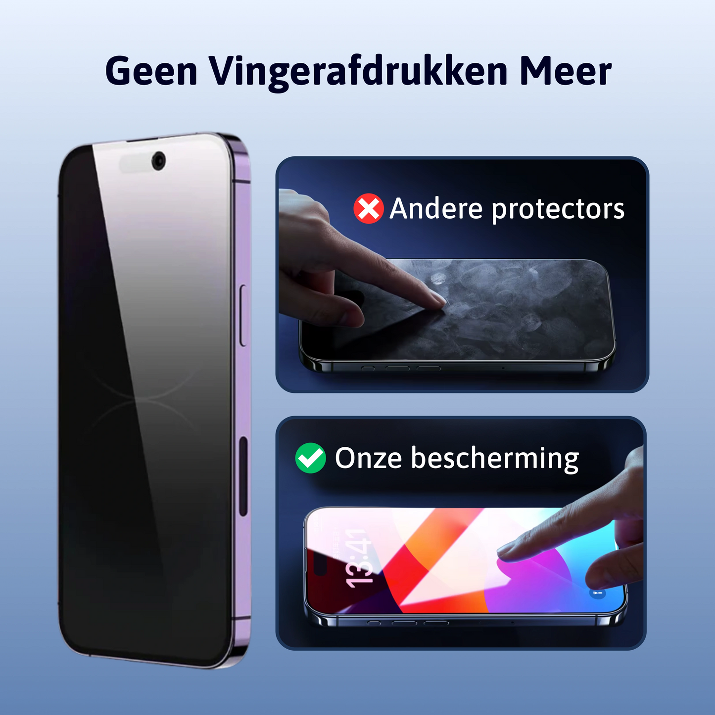 Stof- en Bubbelvrije Screen Protector - iPhone