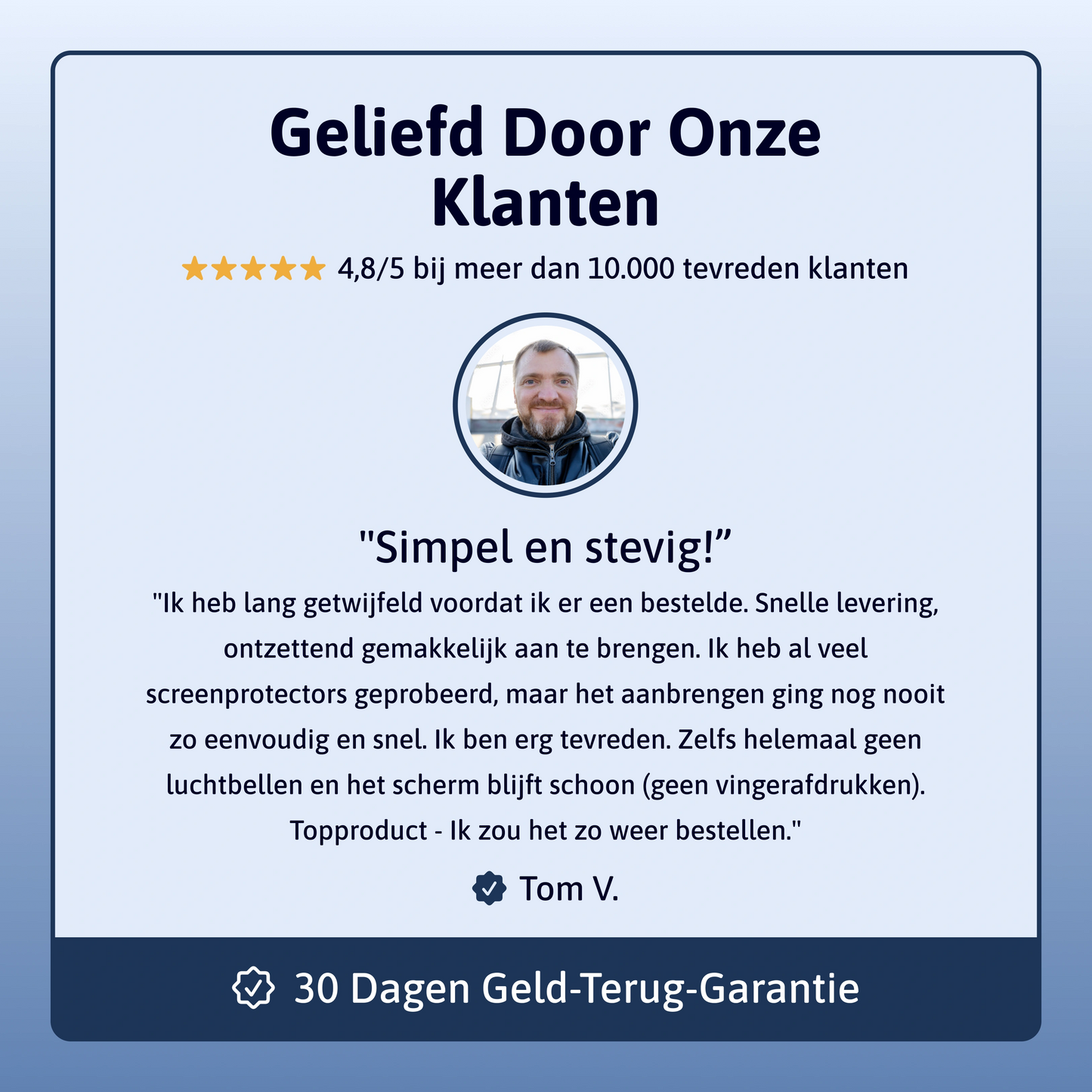 Stof- en Bubbelvrije Screen Protector - iPhone