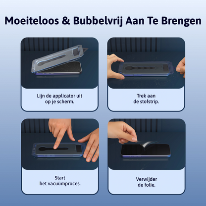 Stof- en Bubbelvrije Screen Protector - iPhone