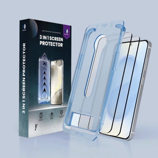 Stof- en Bubbelvrije Screen Protector - Samsung-S