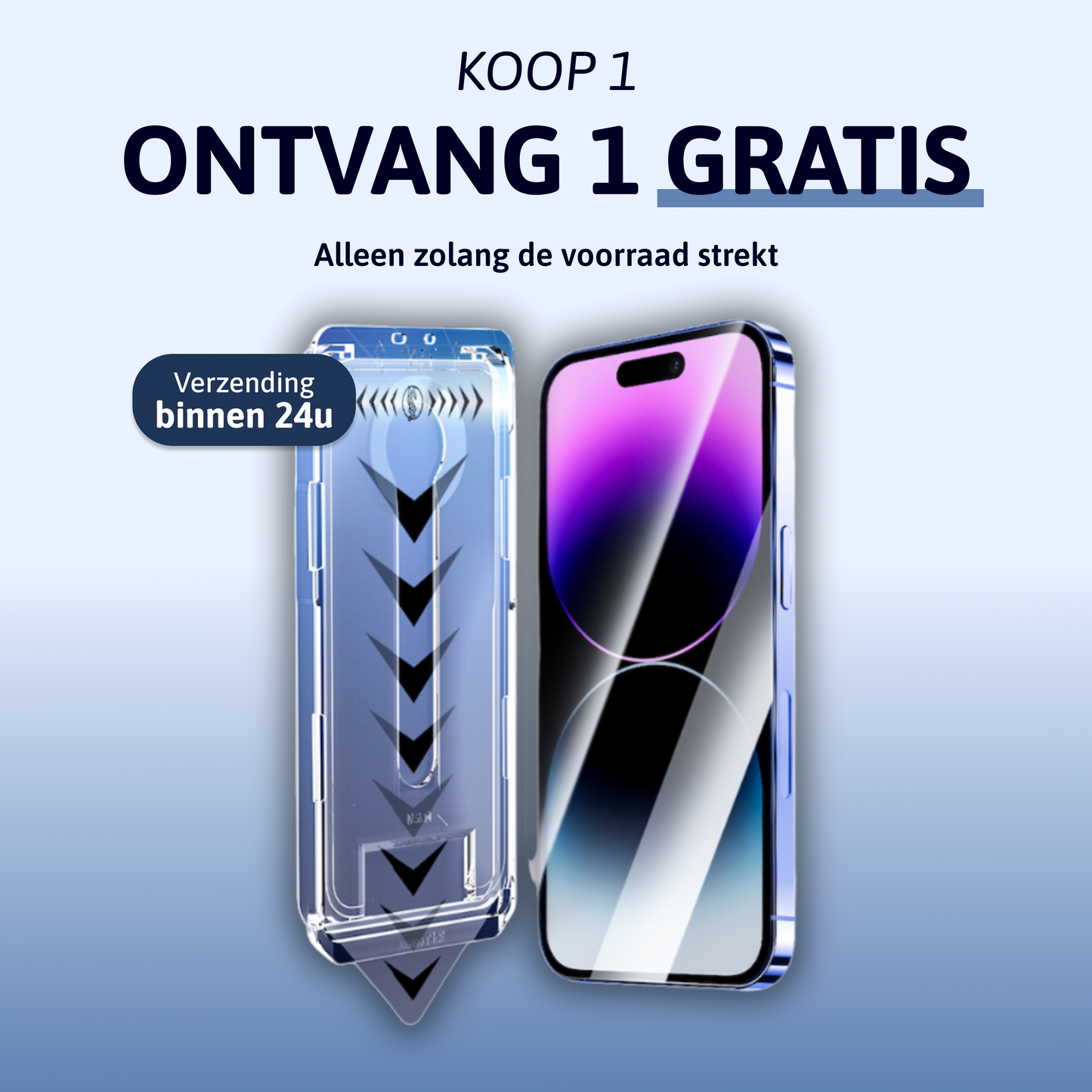 Stof- en Bubbelvrije Screen Protector - iPhone