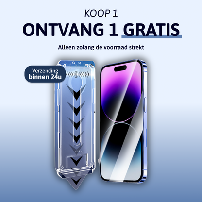 Stof- en Bubbelvrije Screen Protector - iPhone